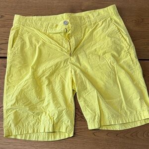 Columbia Men's Sunny Yellow Flat Front Shorts